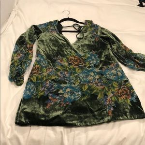 Velvet Green Free People Dress Size S